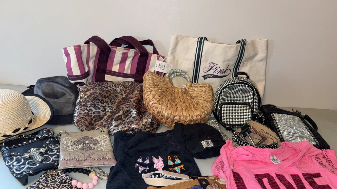 Women’s Handbags, Accessories & Pink Fashion Lot