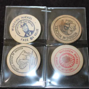 Wooden Nickel Tokens