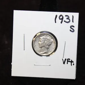 1931-S U.S. Silver Mercury Dime