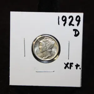 1929-D U.S. Silver Mercury Dime