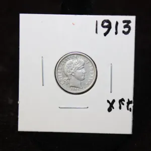 1913 U.S. Silver Barber Dime