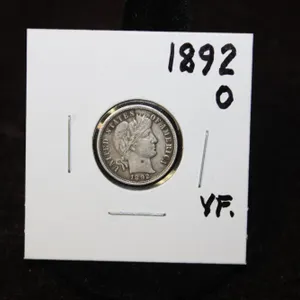 1892-O U.S. Silver Barber Dime