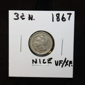 1867 U.S. Three-Cent Nickel