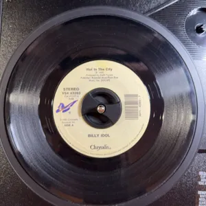 45 RPM Billy Idol Hot in The City
