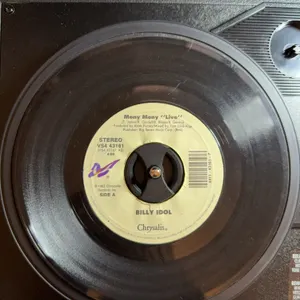 45 RPM Billy Idol Mony Mony “Live”