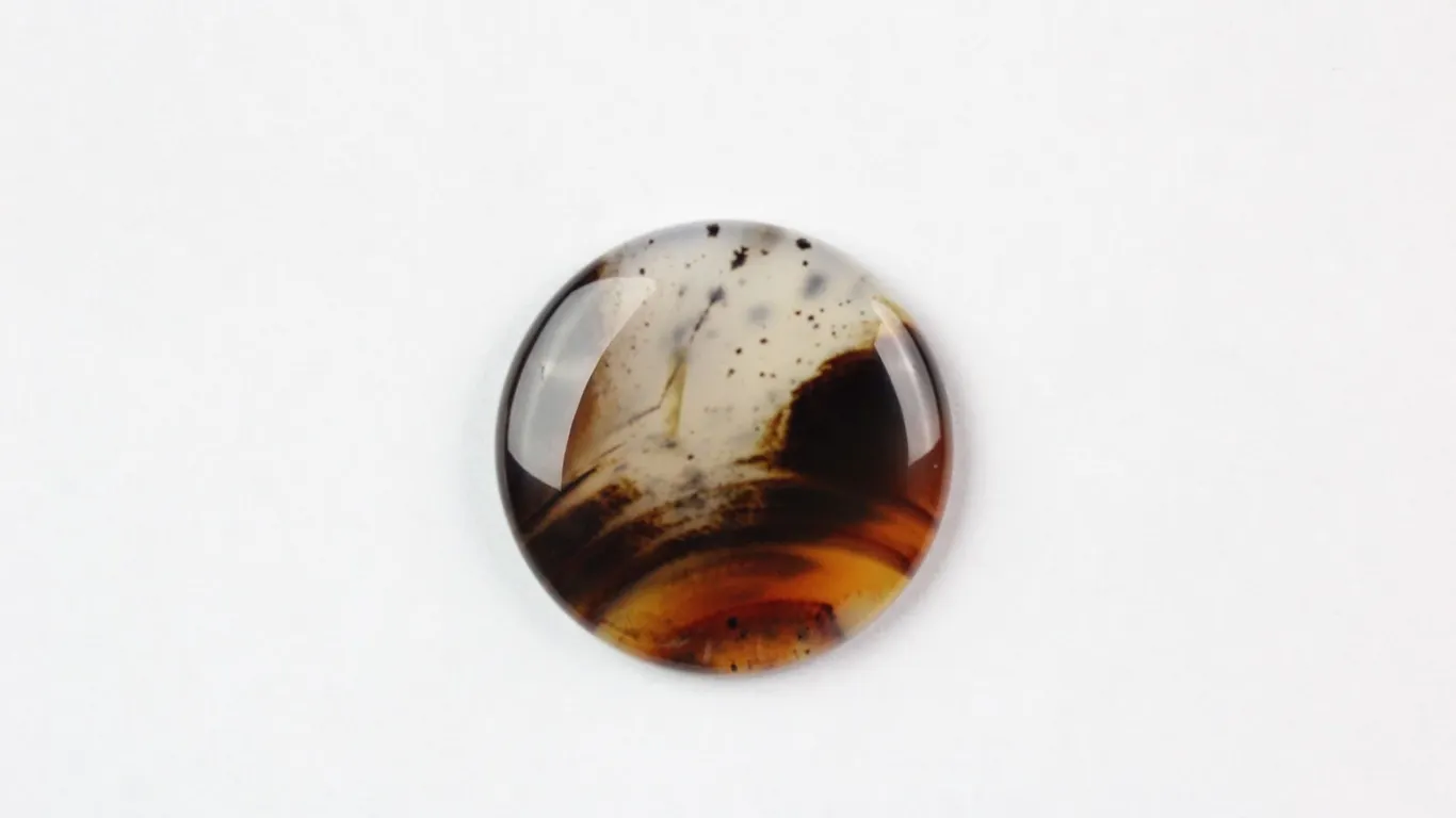 Montana Agate Cabochon, 34 mm