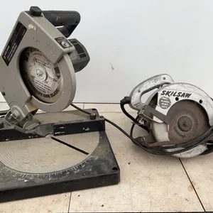 7 1-4” Skilsaw and a 8 1/4” Black and Decker compound mire saw