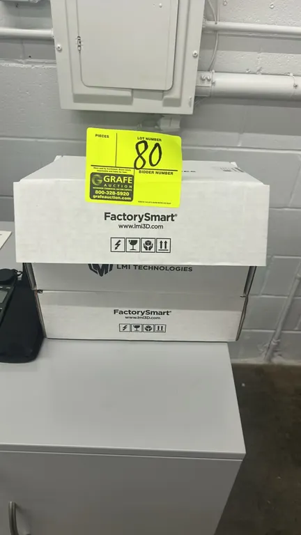 LMI Technologies Gocator 3D smart laser line profilers. Features compact industrial housing for 3D measurement, scanning, and inspection. Includes fac