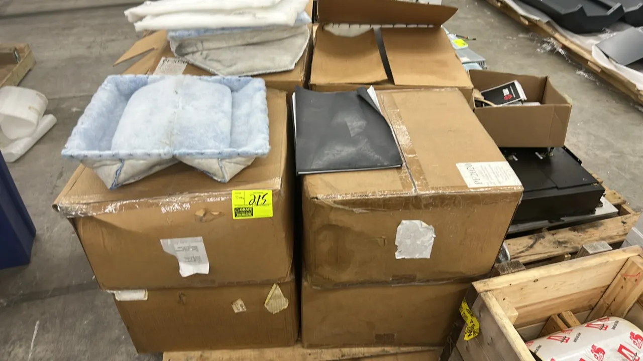 Air Filtration Co. PF2020 prefilter ring panel filters. Features internal wire ring construction with synthetic media. Labeled as 20 filters per case.