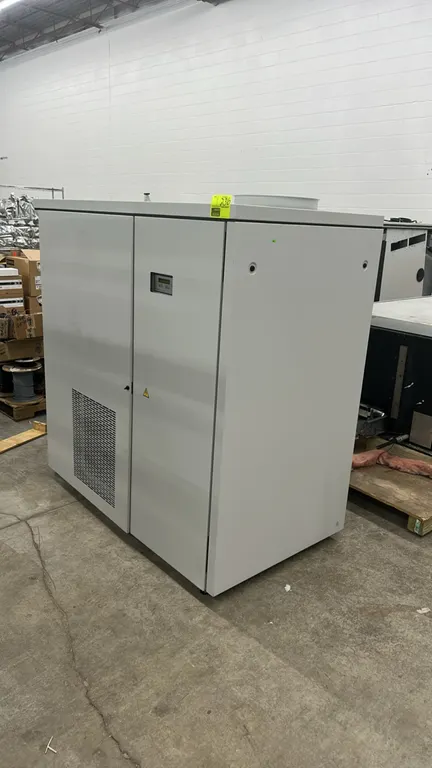 2021 Technotrans ECS-110 Rel.03 commercial processing air conditioner/chiller. Features digital control panel, R410A refrigerant system, and ventilati