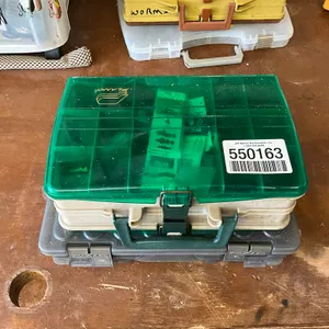 QTY OF (2) ORGANIZERS W/ MISC FISHING HOOKS, BAIT HOOKS,