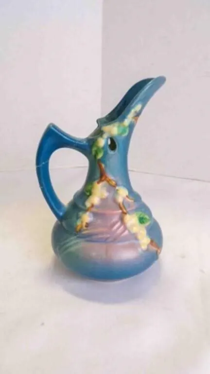 Roseville Pottery "Snowberry" Ewer Shape #1TK-6