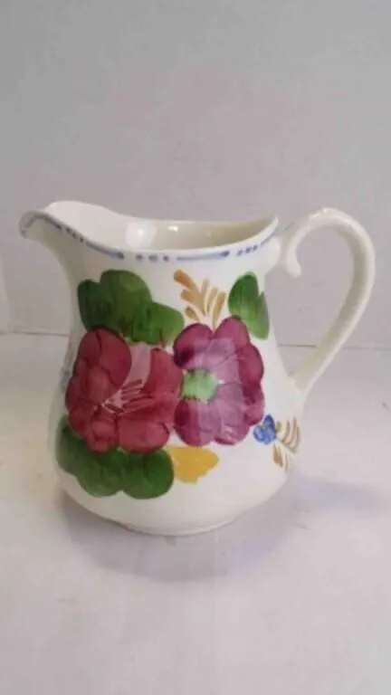 Vintage Hand-Painted Belle Fiore Pattern Milk Jug