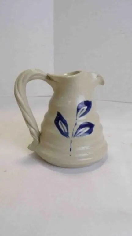 Vintage Salt-Glazed Stoneware Mini Pitcher/Creamer