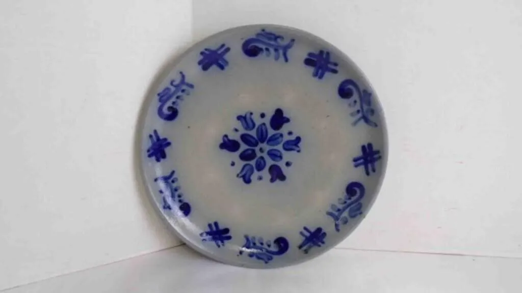 Handmade Turkish Art Frosted Glass Textured Plate