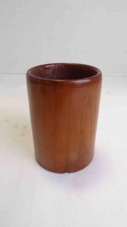 Traditional Japanese Hard-Wooden Vessel/Container