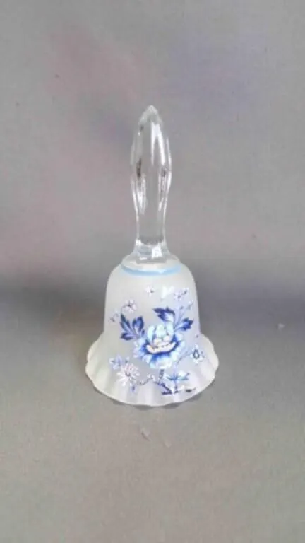 Vintage Westmoreland Glass Hand Painted Bell