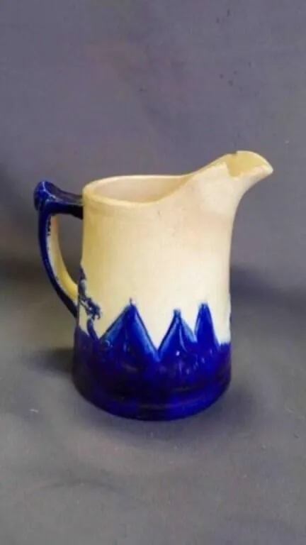 Antique "Old Sleepy Eye" Cobalt Blue Stoneware Jug