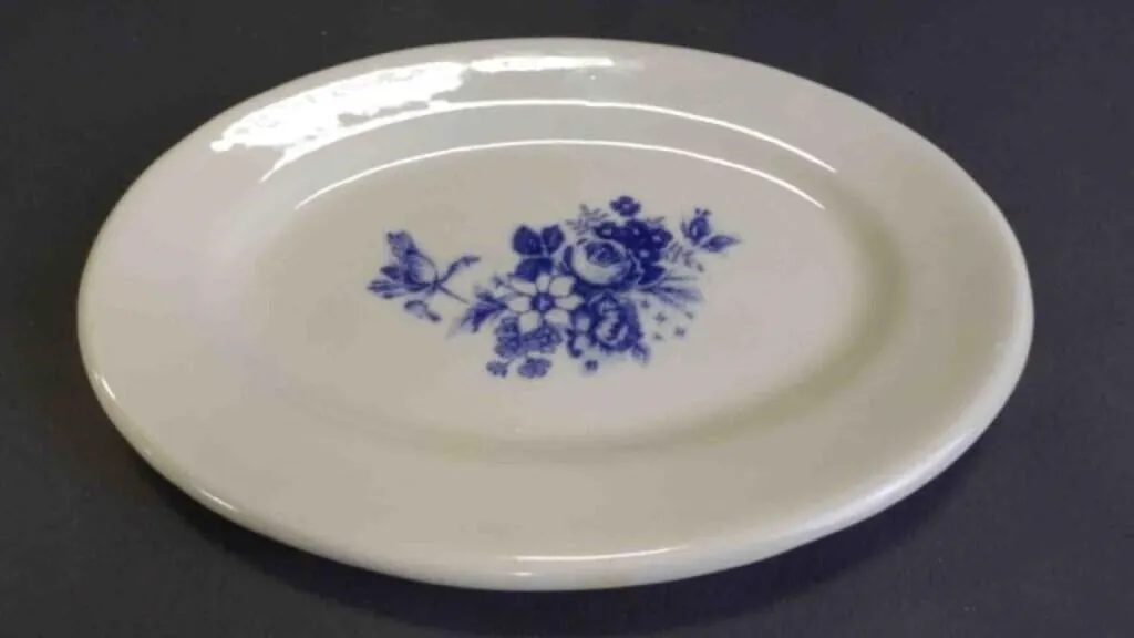 Vintage Oval Off-White Ironstone Serving Platter