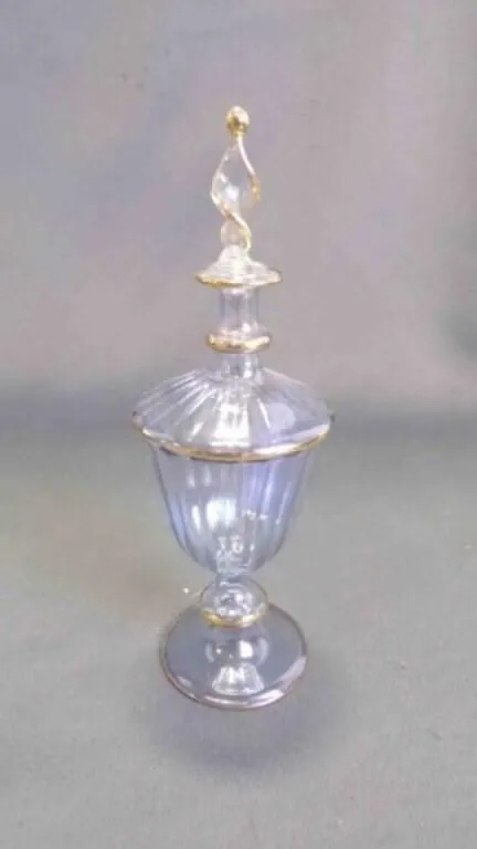 Elegant Vintage Heisey Glass Apothecary Jar w/Lid