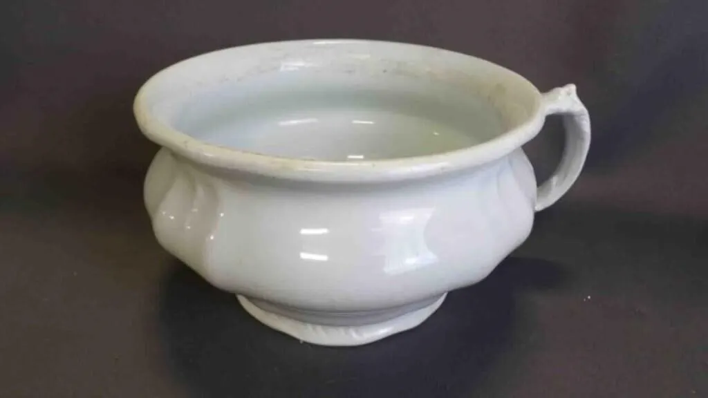 Antique Royal Ironstone China Ceramic Chamber Pot