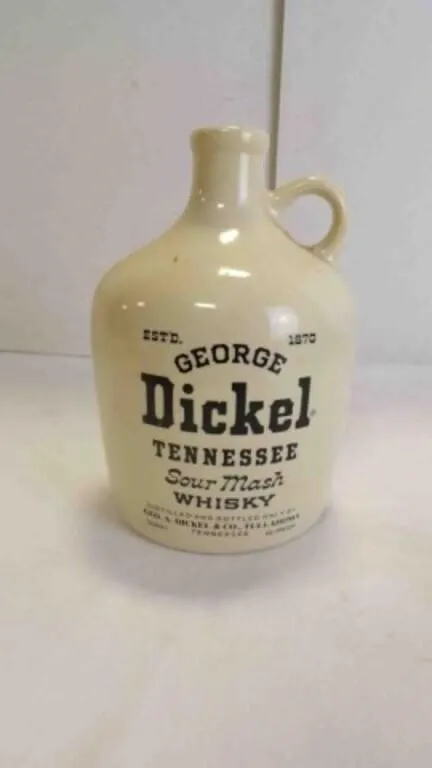 Vintage George Dickel Ceramic 1-Qt. Whisky Jug