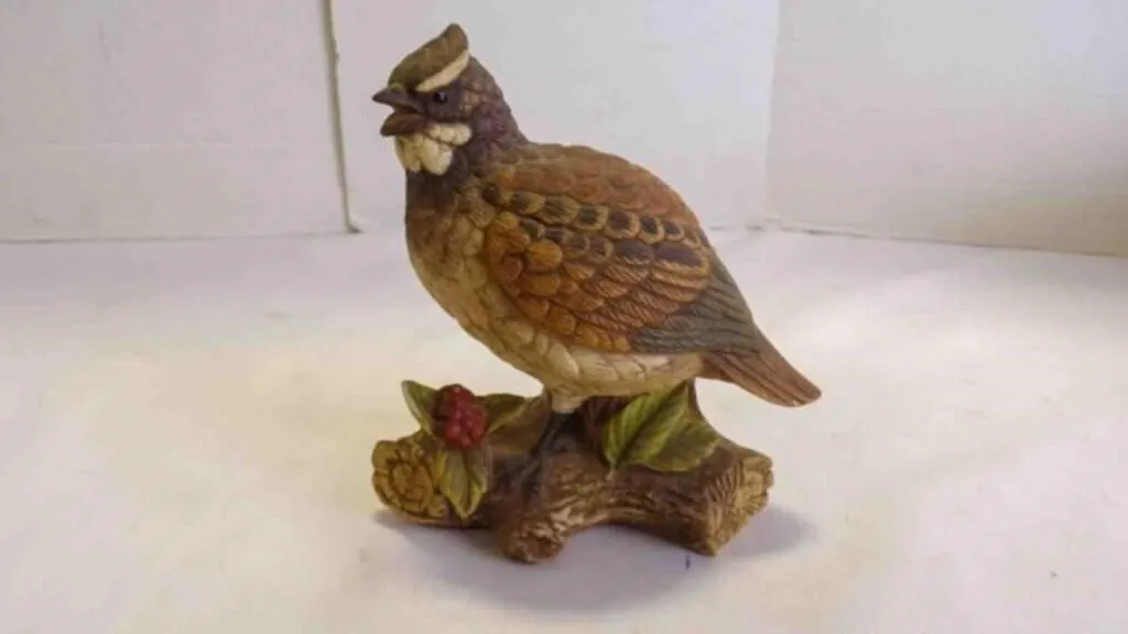 Vintage Homco Porcelain California Quail Figurine