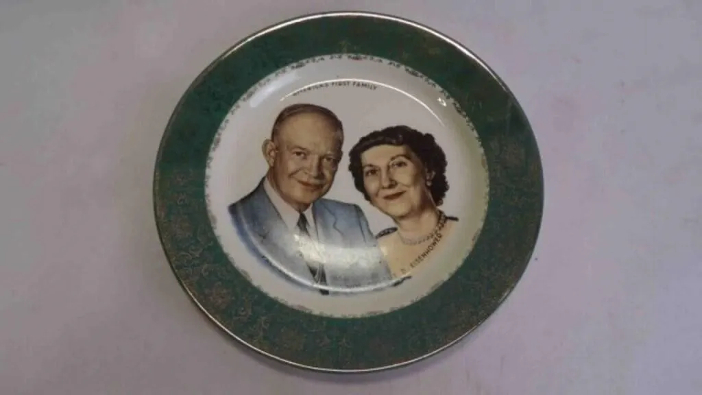 Vintage President D. Eisenhower & First Lady Plate