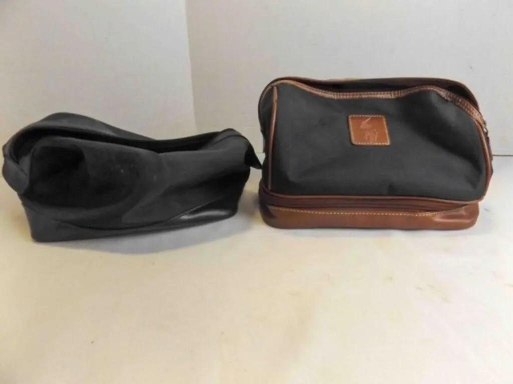 Blue Canvas Polo Ralph Lauren Toiletry Bag