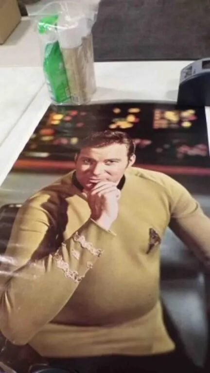 Vintage Captain Kirk Poster
