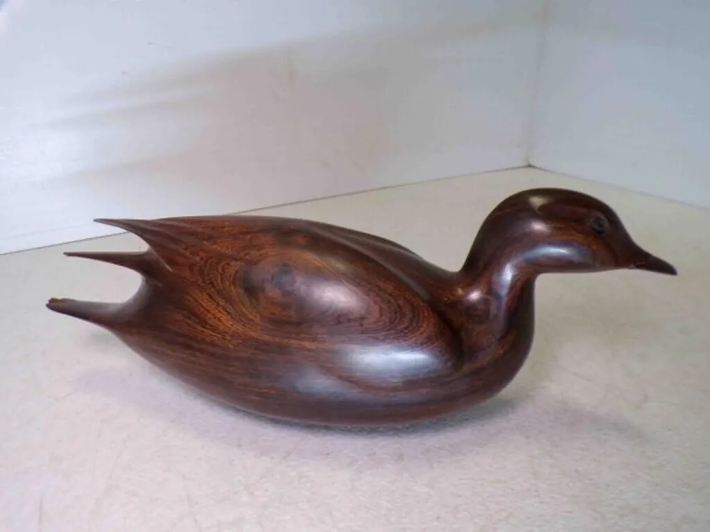 Vintage Hand Carved Ironwood Duck or Loon Figure
