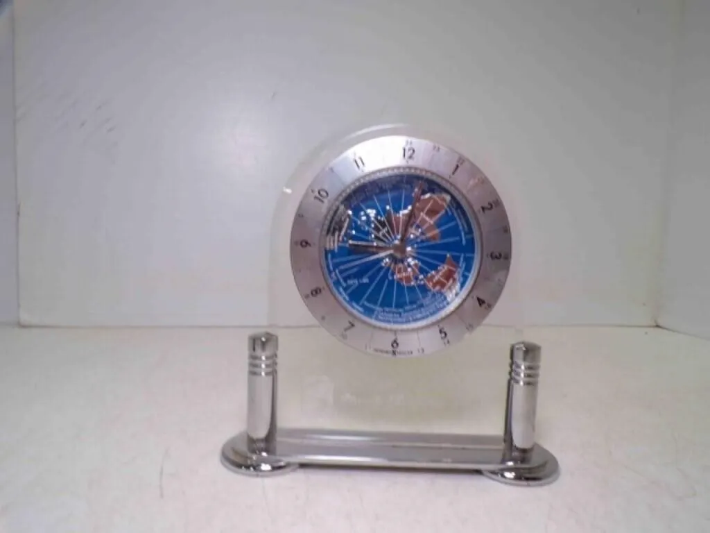 Howard Miller Discoverer Tabletop Clock Map Dial
