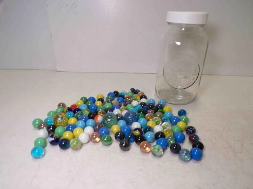 Jar of Marbles Includes 3 Shooters