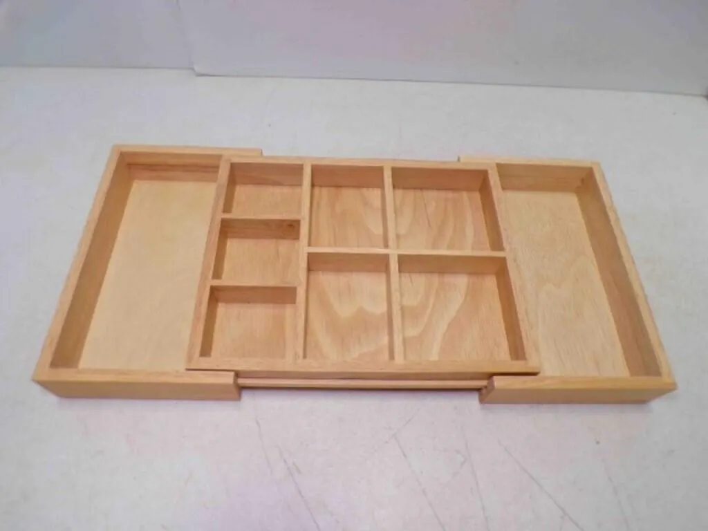 Wooden Expandable Multi Compartment Drawer