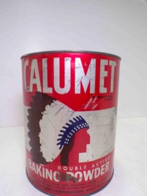 Vintage Large 10 lbs Calumet Baking Powder Tin
