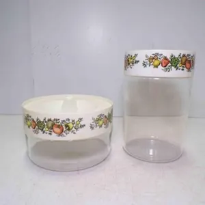 (2) 1970s PYREX Spice of Life See N Store Glass