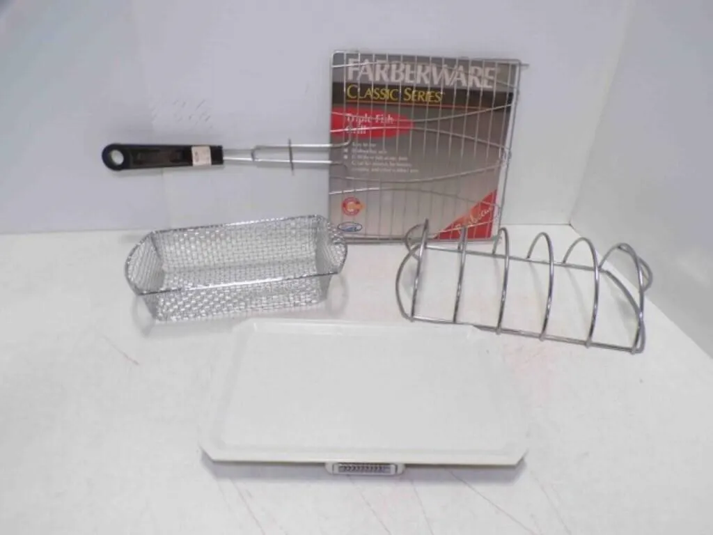Farberware Triple Fish Griller - Weber Pan or Lid