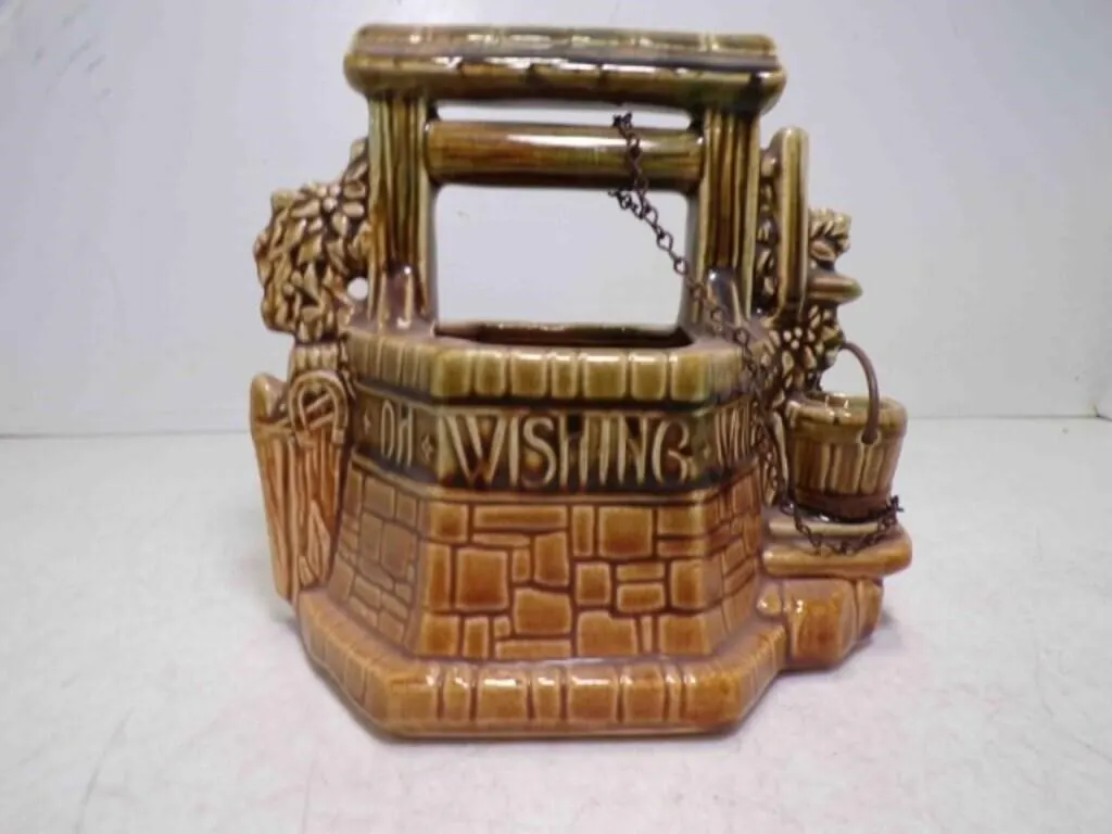 Vintage McCoy Pottery Wishing Well Planter