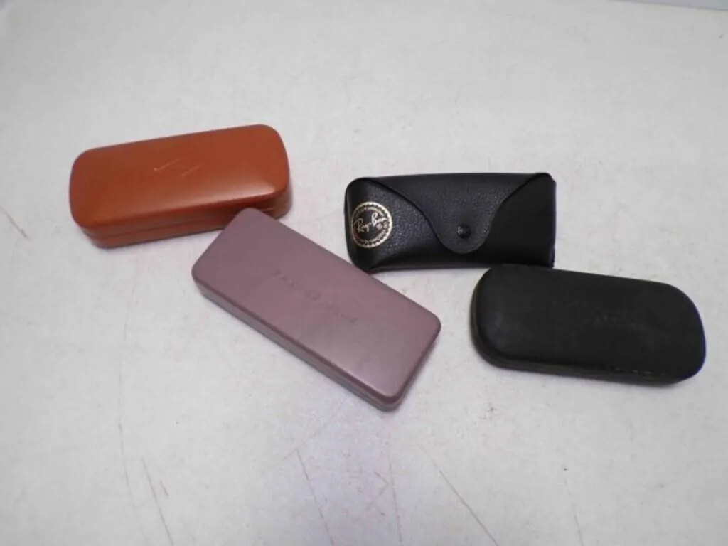 (4) EMPTY Glasses Cases - Ray-Ban - Fossil - Timex