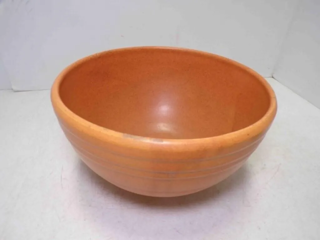 Vintage Orange Speckled McCoy Pottery Beehive Bowl