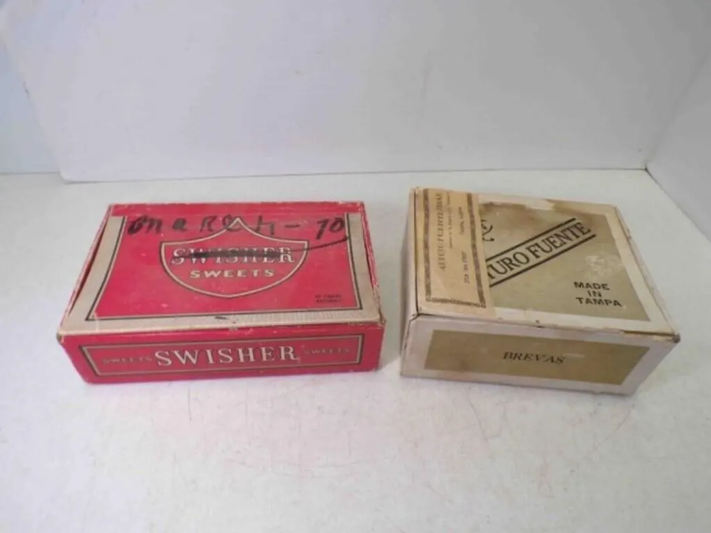 (2) Vintage Cigar Boxes - Swisher Sweets & Brevas