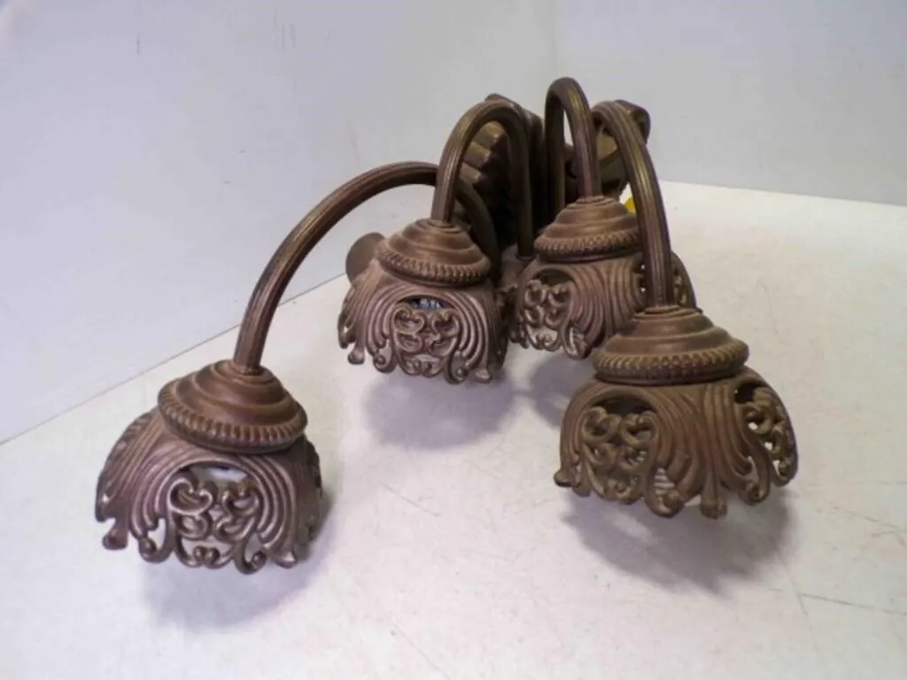 Ornate Multi Arm Wall Sconce Light Fixture