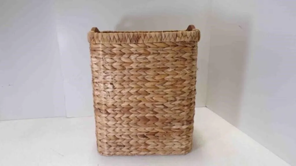 Woven Storage Basket with Wooden Handles