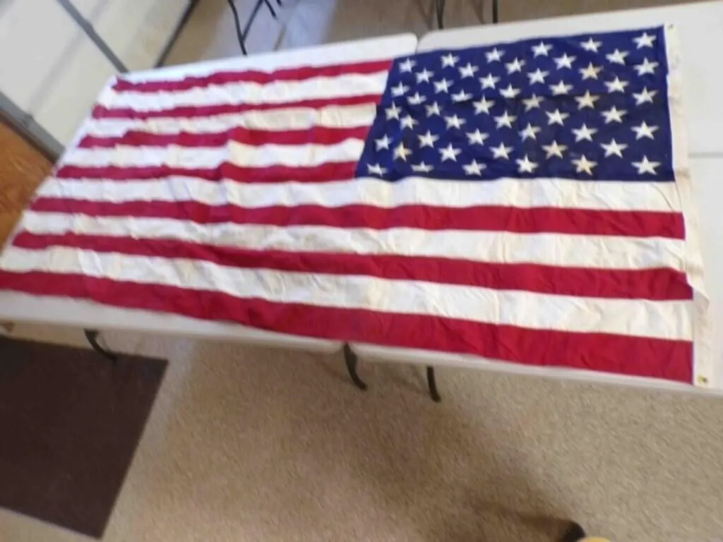 Large 55" X 112" American Flag 50 Stars - Some