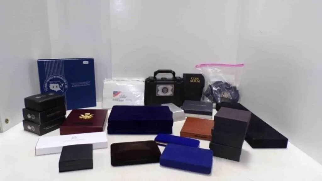 (20+) Collectible Coin Boxes - Sleeves - Bags