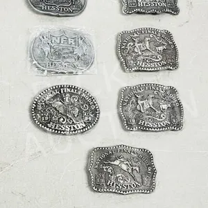 7- Hesston NFR buckles- 1980's