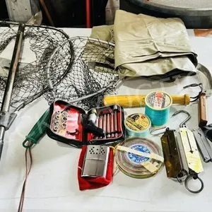 2 fishing nets & fishing gear
