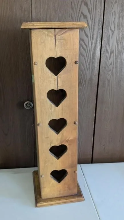 Wooden Toilet Paper Holder 7.5"x9"x25"