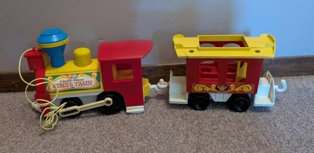 Vintage Fisher Price Circus Train Toy