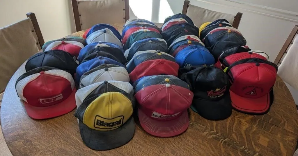 Large Assortment of Vintage Ball Caps.
